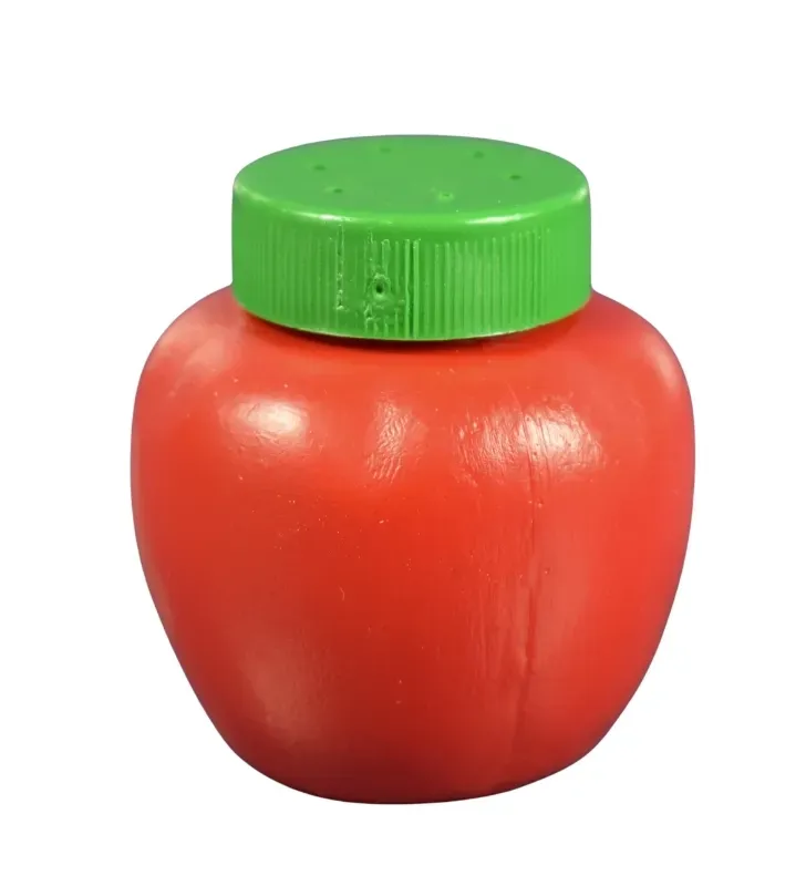 Salero en Forma de Jitomate de Plástico Rojo/Verde | PG Plagol