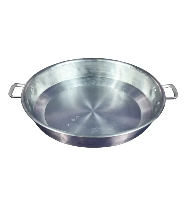 Charola Chica Pulida de Aluminio con Asas Remachadas | Enreemo