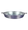 Charola Chica Pulida de Aluminio con Asas Remachadas | Enreemo