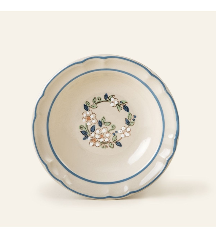 Plato Sopero Decorado con Victoria | Elegancia para tus Sopas y Caldos-SANTA ANITA