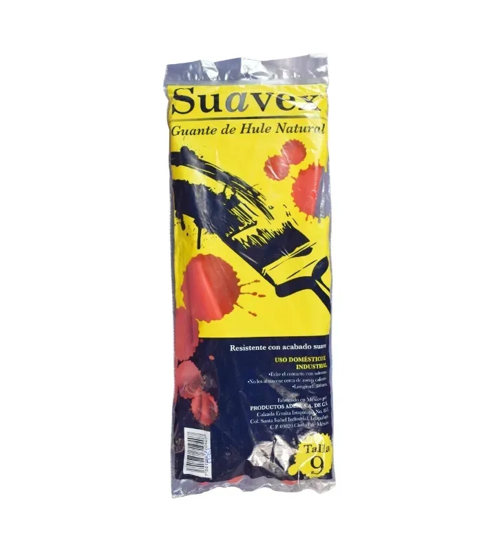 Guantes de Hule Natural Suavex Adex Talla 9 (1 Par) | Jarciería Libertad