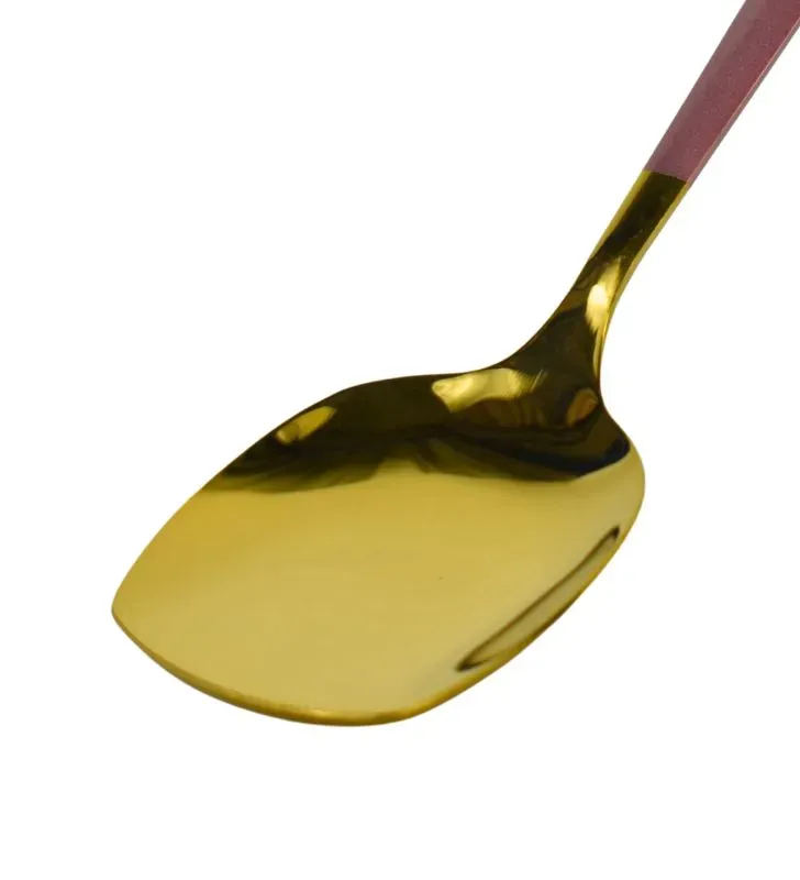 Cuchara de Servicio Dorada AH9-002 Acero Inoxidable Cuisine Spot