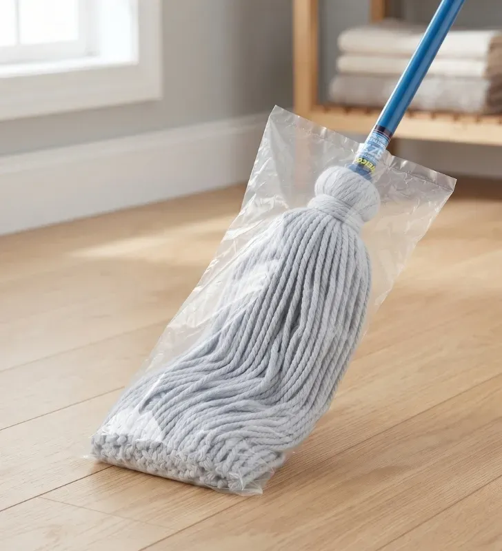 Trapeador Pabilo Bofo Blanco 750 Bastón Madera 02MLIB005 | Jarciería Libertad