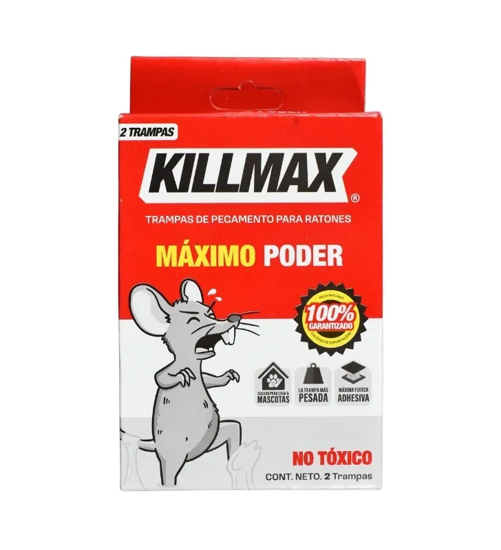 Trampa Chica Pega Ratones P-203/K203 No Tóxica 2 Piezas | KILLMAX