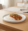Plato Trinche Barcelona 30 cm Porcelana Blanca | IMCOSA