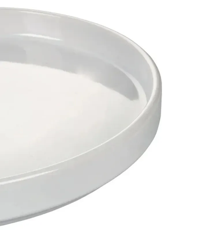 Plato Trinche Barcelona 30 cm Porcelana Blanca | IMCOSA
