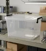 Caja Plástica Córdoba 10 L Transparente con Tapa – Organización Segura