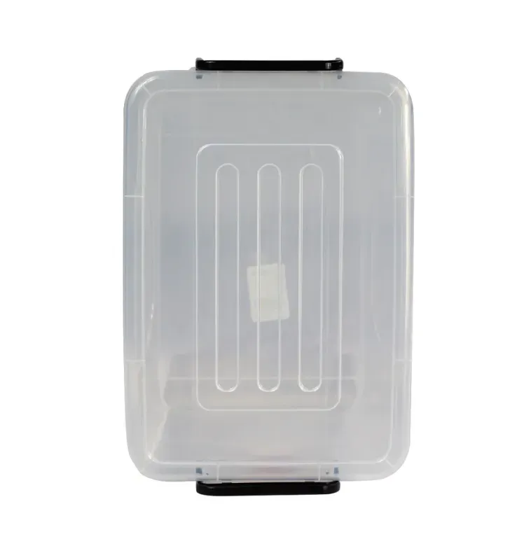 Caja Plástica Córdoba 10 L Transparente con Tapa – Organización Segura