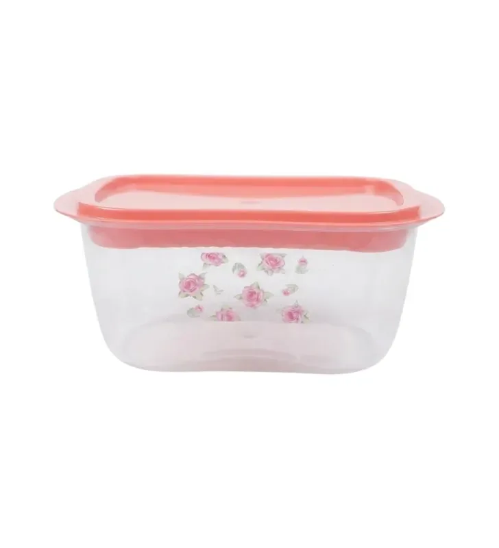 Porta Mantequillera de Plástico Rosa Decorada 03262R | Andrómeda
