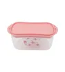 Porta Mantequillera de Plástico Rosa Decorada 03262R | Andrómeda
