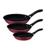 Juego de Sartenes 3 Piezas Linz Rojo Starflon Max 20297/509 | Tramontina