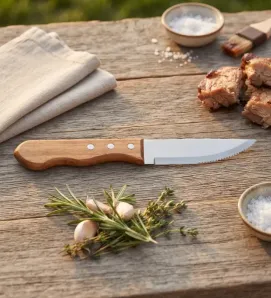 Cuchillo para Asado Jumbo 5" Madera Natural 22342-005 | Tramontina
