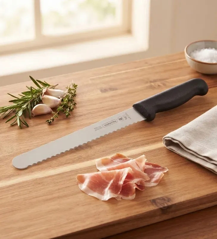 Cuchillo para Jamón Sierra 10" Prof Master Negro 24627-000 | Tramontina