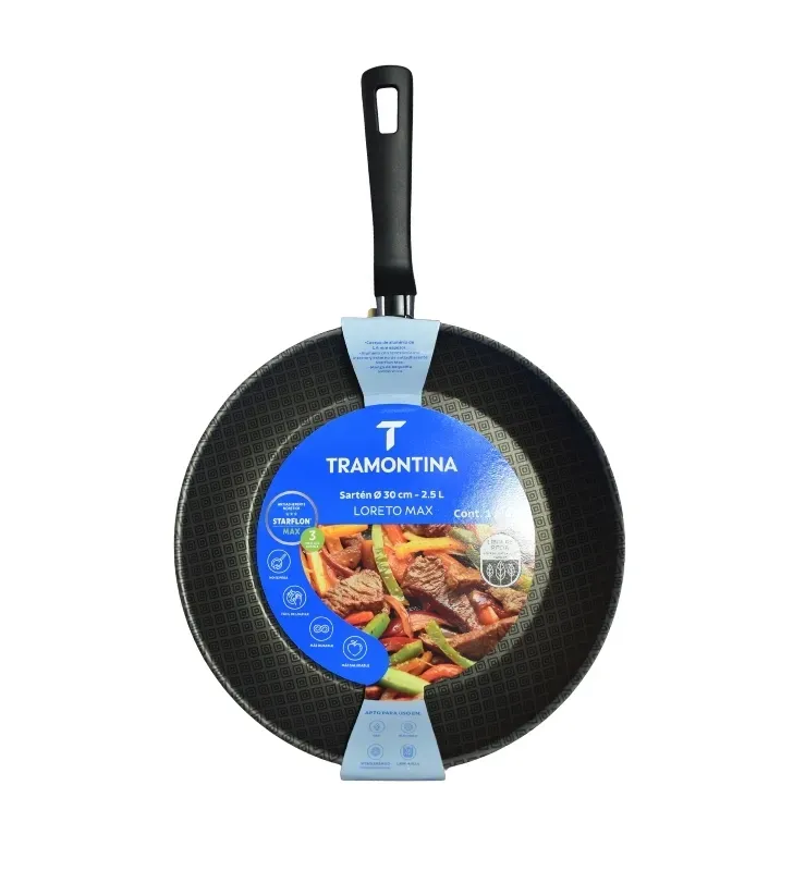 Sartén 30 cm Loreto Max Azul 2.5L Starflon Max 39000-207 | Tramontina