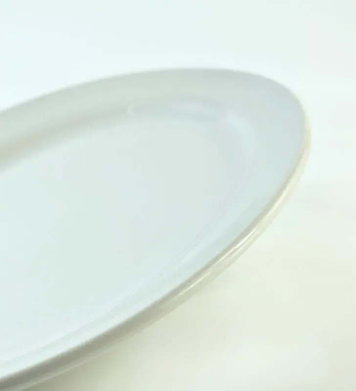 Plato Ovalado 33 cm Blanco Glacial Santa Anita de Cerámica
