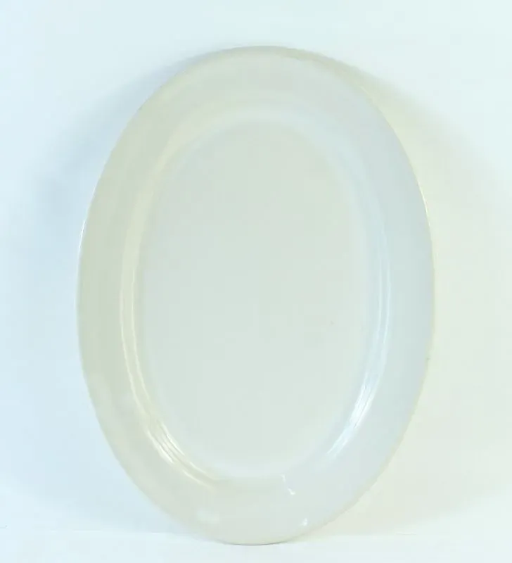Plato Ovalado 33 cm Blanco Glacial Santa Anita de Cerámica
