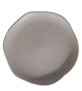 Plato Pando Concreto Reactivo 26.2 cm Vajillas Corona | Cerámica Gris