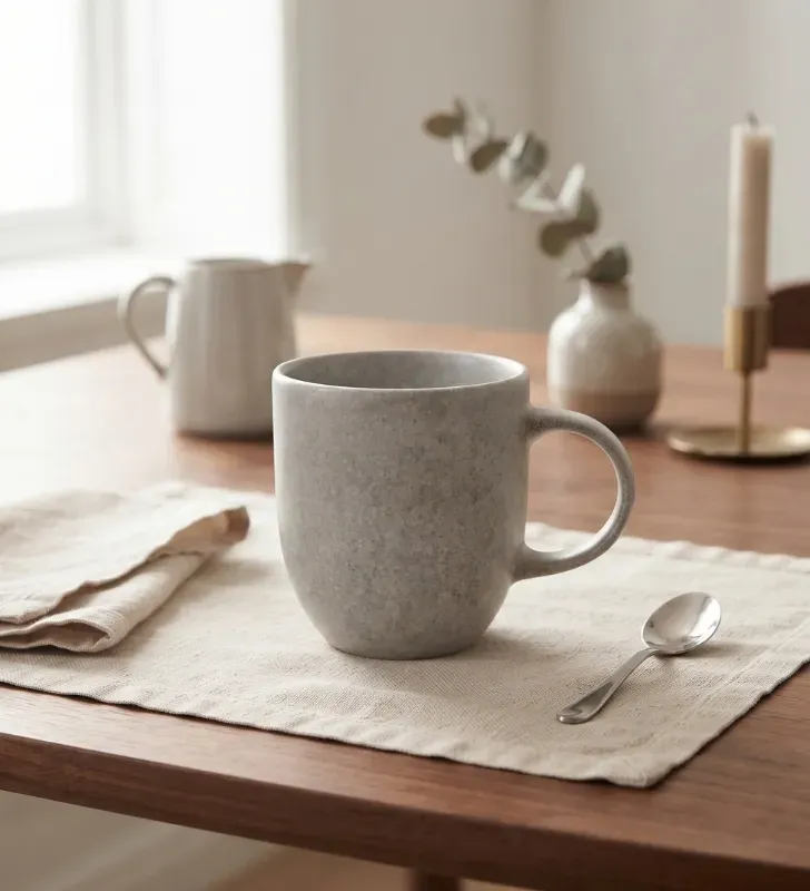 Mug Concreto Reactivo 397.1cc Vajillas Corona | Taza Gris