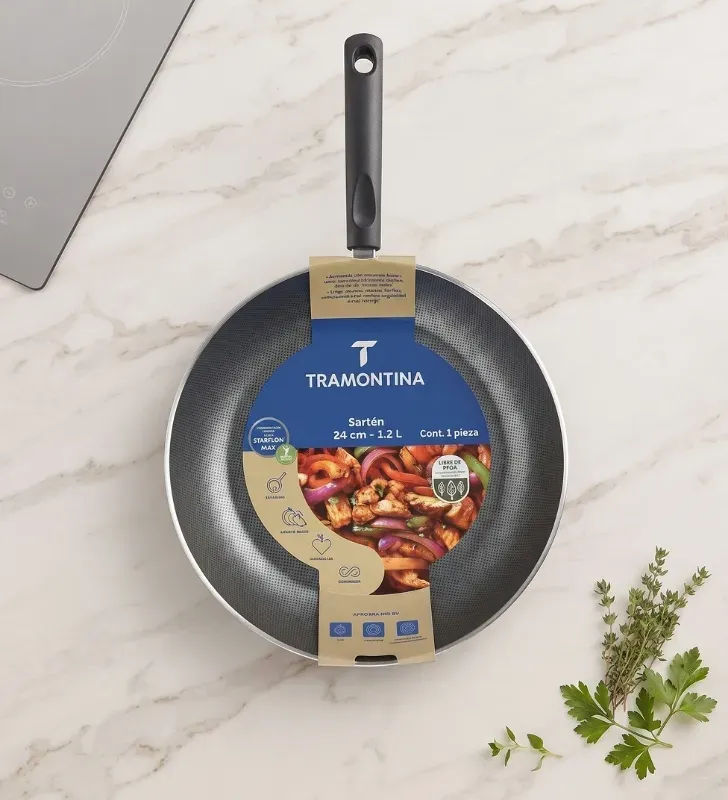 Sartén 24 cm Primaware Rojo 1.2L Starflon Max 39000-414 | Tramontina