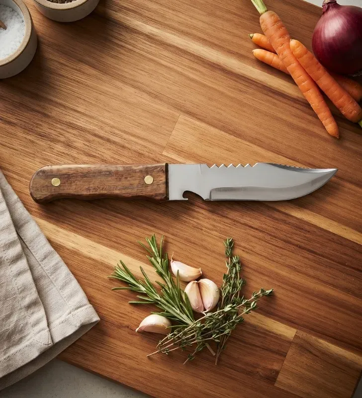 Cuchillo Classic Cacería Madera Acero Inoxidable C09-06 | Vilma