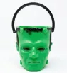 Cubeta Dulcero Frankenstein Halloween | Plástico P.A.D. Verde