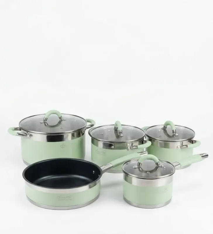 Batería de Cocina Acero Inoxidable Novak 10 Pzas | Cuisine Spot