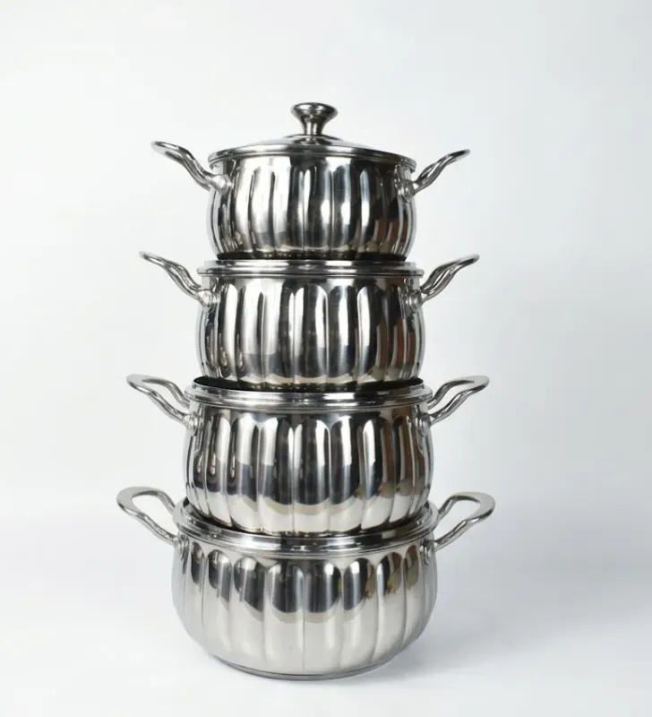 Batería de Cocina Acero Inoxidable Lotus 4 Pzas | Cuisine Spot