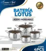 Batería de Cocina Acero Inoxidable Lotus 4 Pzas | Cuisine Spot