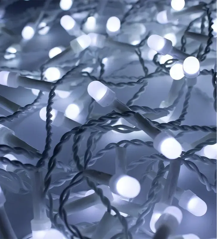 Serie Cascada 300 LED Blanca Fría 6m Cable Blanco L562369 | Navicolors