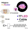 Serie 600 LED Mágica Multicolor 27m Cable Transparente L554488 | Navicolors