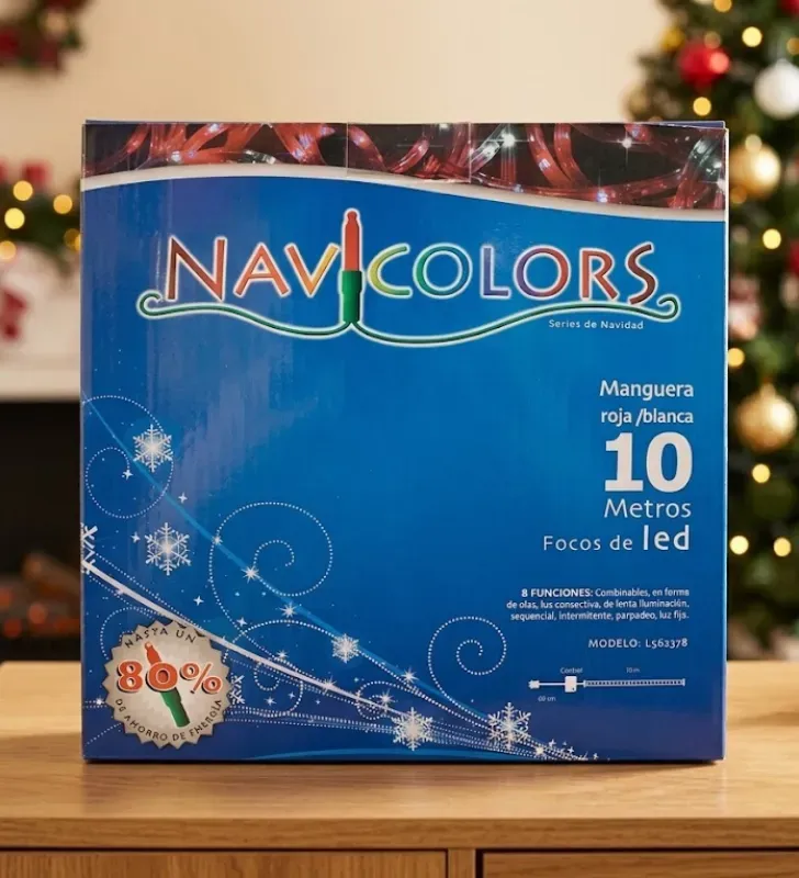 Manguera LED 10m Roja-Blanca Gel 8 Funciones L562378 | Navicolors