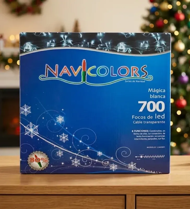 Serie 700 LED Mágica Blanca 31.5m Cable Transparente L562201 | Navicolors