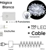 Serie 700 LED Mágica Blanca 31.5m Cable Transparente L562201 | Navicolors