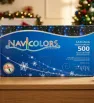 Serie Cascada 500 LED Multicolor 10m Cable Transparente L554430 | Navicolors