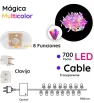 Serie 700 LED Mágica Multicolor 31.5m Cable Transparente L562202 | Navicolors