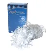 Serie 20 Copos de Nieve LED Blanco Frío 4m Cable Transparente L573135 | Navicolors