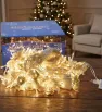 Cortina 400 LED Luz Cálida con Destellos 3x1.5m Cable Transparente L573118 | Navicolors