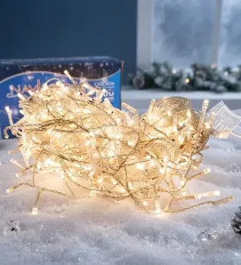 Serie Cascada 500 LED Luz Cálida 10m Cable Transparente L562402 | Navicolors