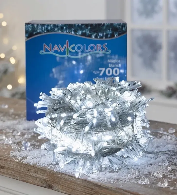 Serie 700 LED Mágica Blanca 31.5m Cable Transparente L562201 | Navicolors