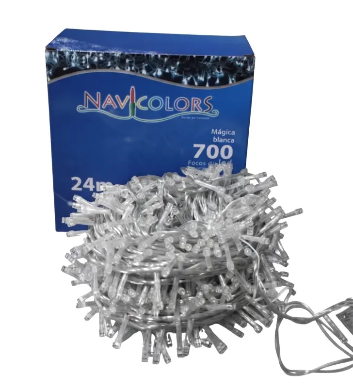 Serie 700 LED Mágica Blanca 31.5m Cable Transparente L562201 | Navicolors
