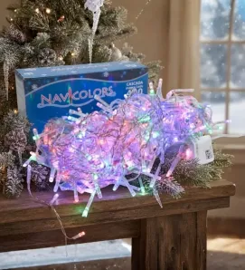 Serie Cascada 400 LED Multicolor 8m Cable Transparente L554427 | Navicolors