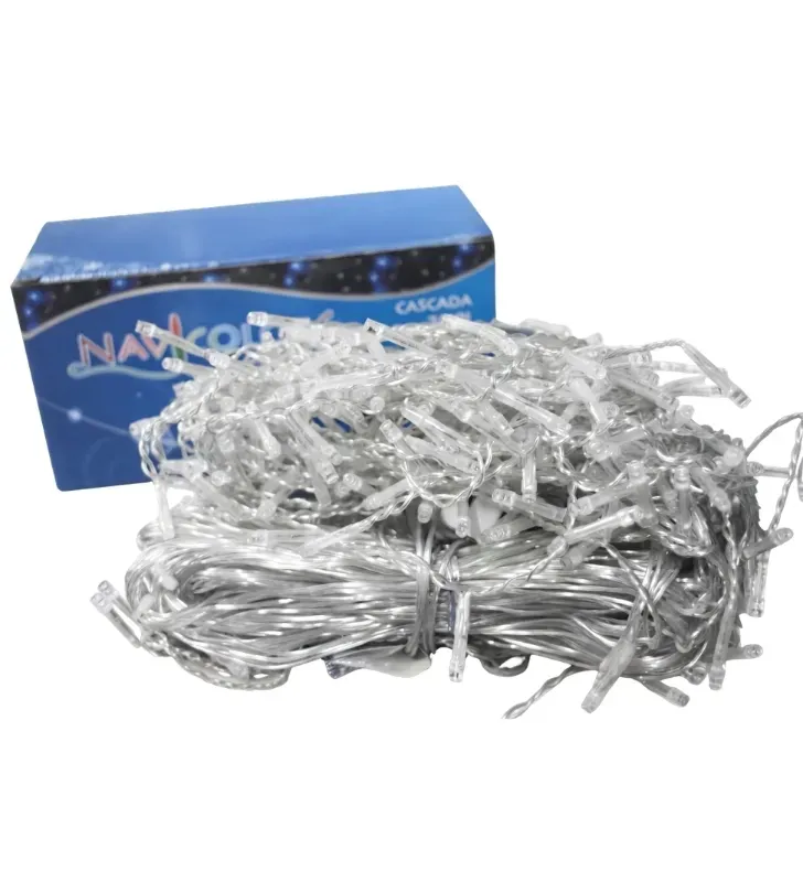Serie Cascada 400 LED Multicolor 8m Cable Transparente L554427 | Navicolors