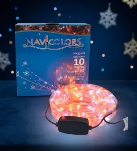 Manguera LED 10m Roja-Blanca Gel 8 Funciones L562378 | Navicolors