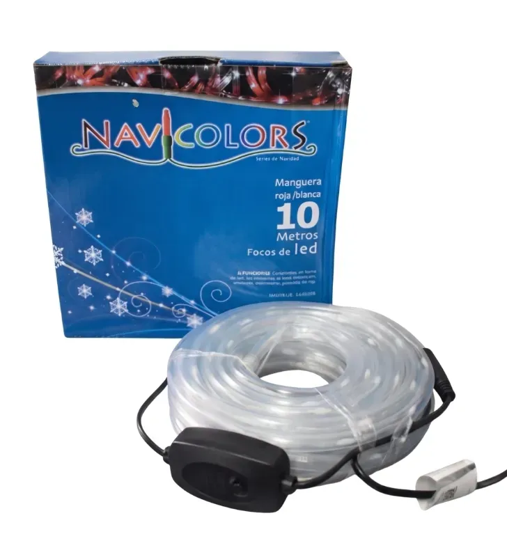 Manguera LED 10m Roja-Blanca Gel 8 Funciones L562378 | Navicolors