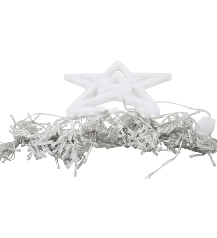 Estrella con Cortina LED Multicolor 300 Focos 2.10m L573132 | Navicolors