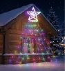 Estrella con Cortina LED Multicolor 300 Focos 2.10m L573132 | Navicolors