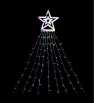 Estrella con Cortina LED Multicolor 300 Focos 2.10m L573132 | Navicolors