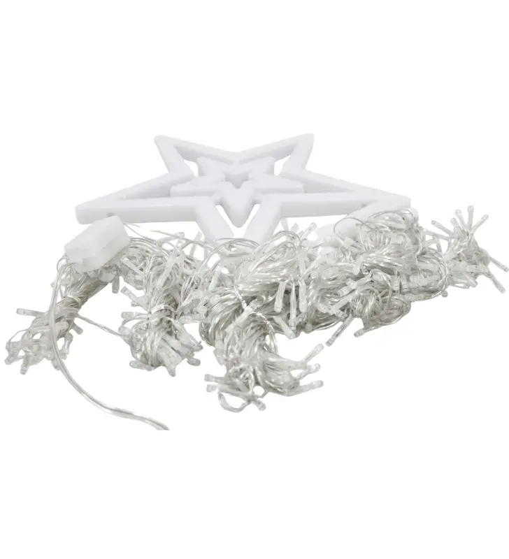 Estrella con Cortina LED Blanca 300 Focos 2.10m L573133 | Navicolors