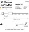 Manguera LED Navideña 10m Luz Naranja Cable Naranja L582502 | Navicolors