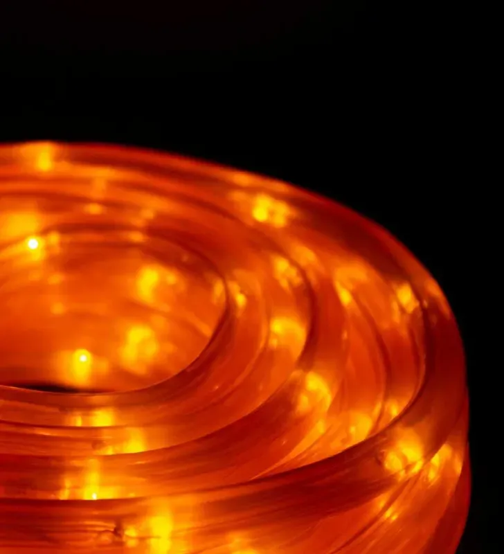 Manguera LED Navideña 10m Luz Naranja Cable Naranja L582502 | Navicolors